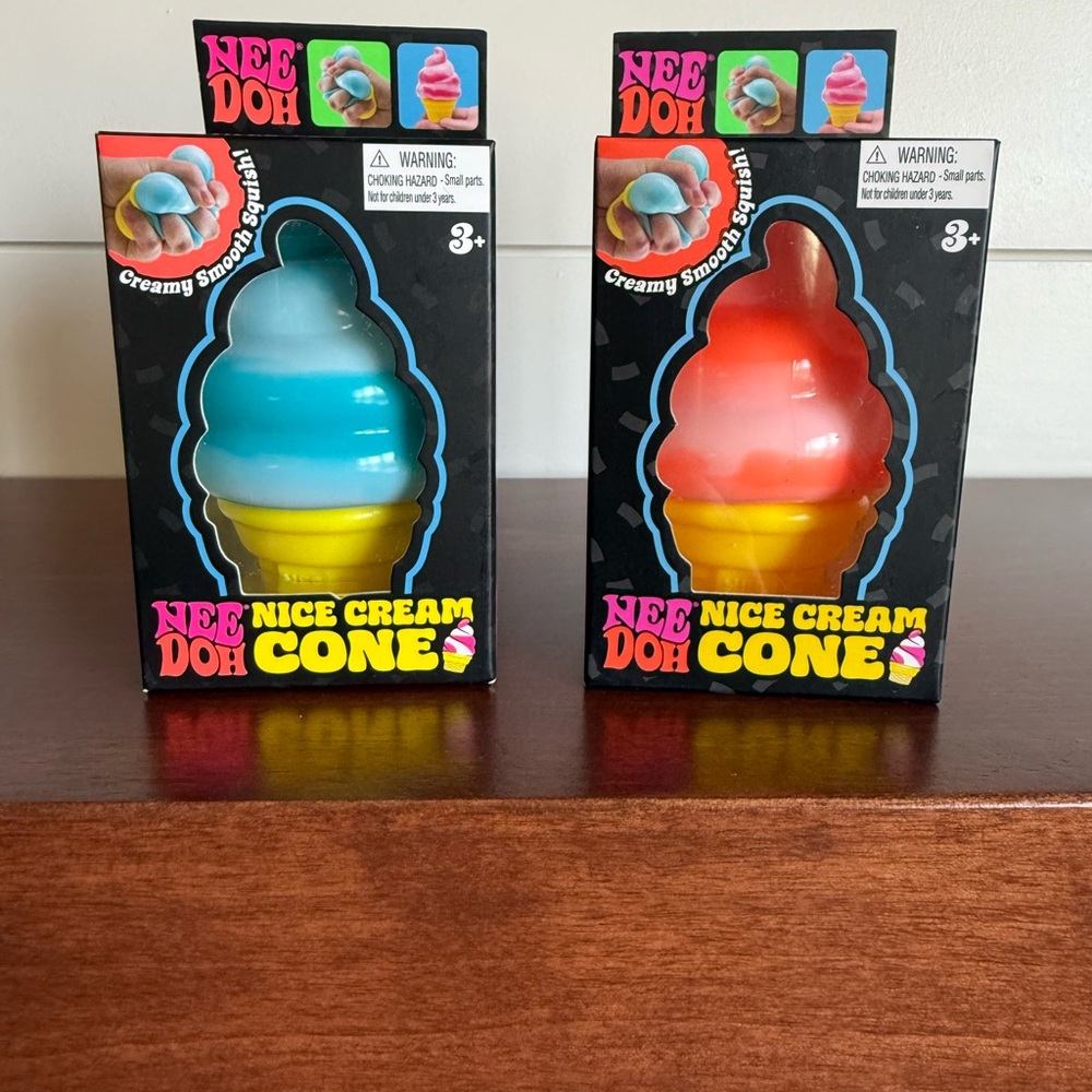 Needoh Nice Cream Cone Bundle - Blue & Orange